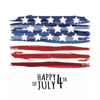 Happy 4th of July, USA Independence Day. Vector abstract background.